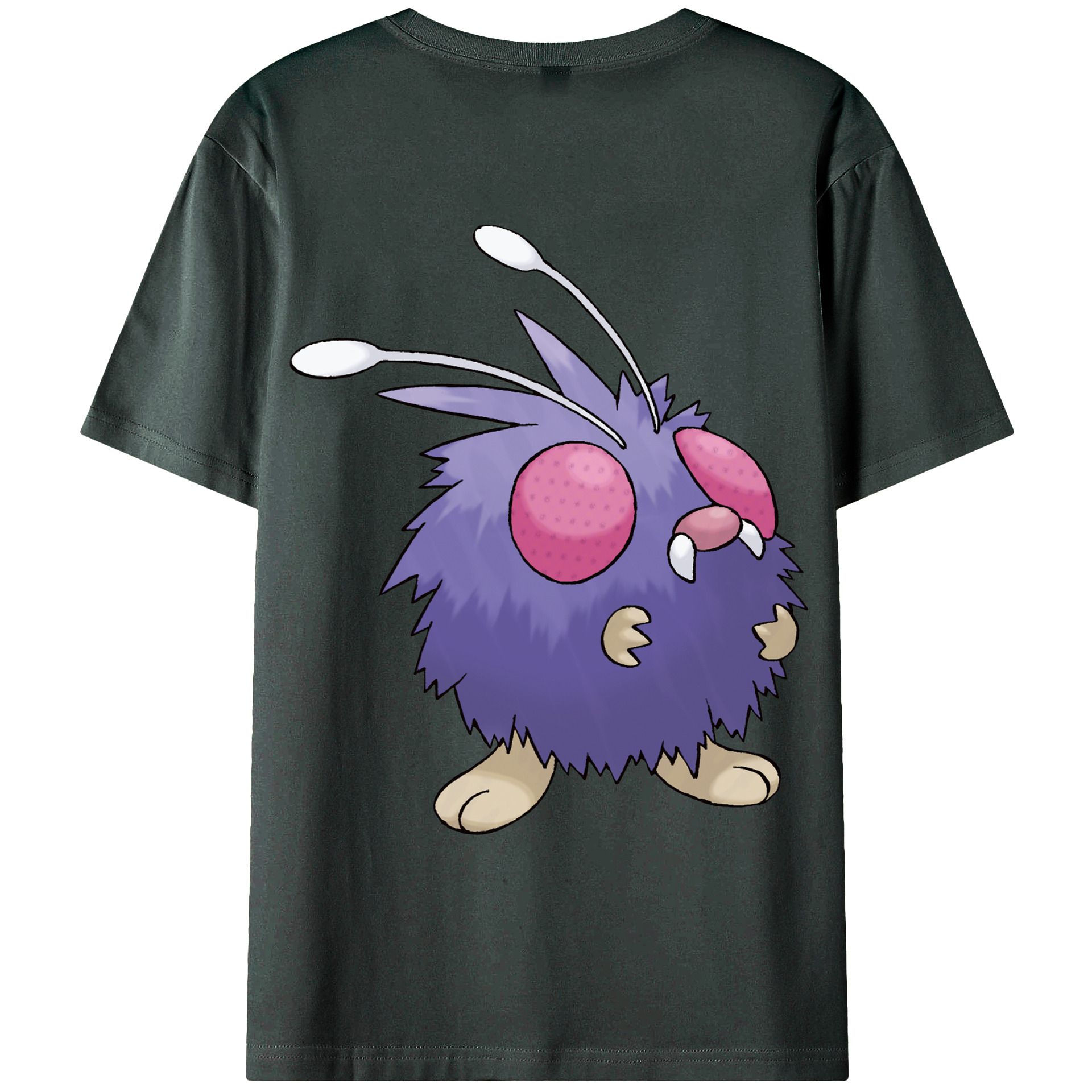 （画像用） ポケットモンスター Pokémon 綿100％ メンズ半袖Tシャツ（バックプリント） 通気性
